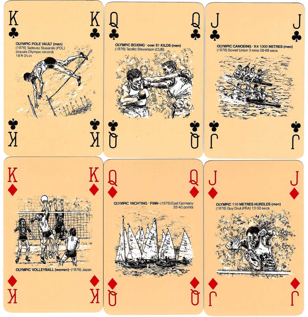 Commemorative Olympic Playing Cards produced by Waddingtons exclusively for Stanley Gibbons Antiquarian, 1980