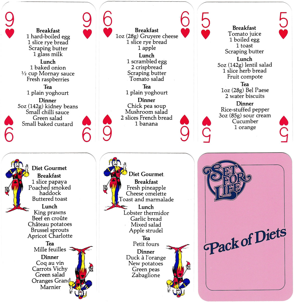 Pack of diets made by Waddingtons Games Ltd for Figure Dynamics Ltd in 1984